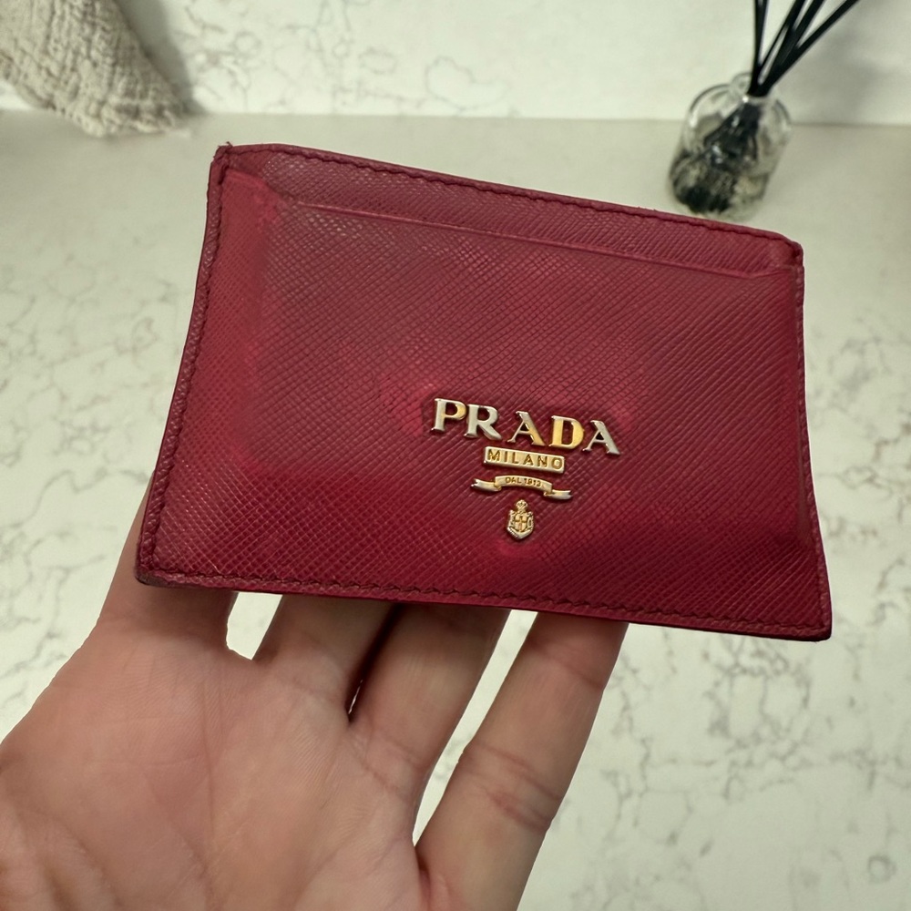Prada pink Card Holder
